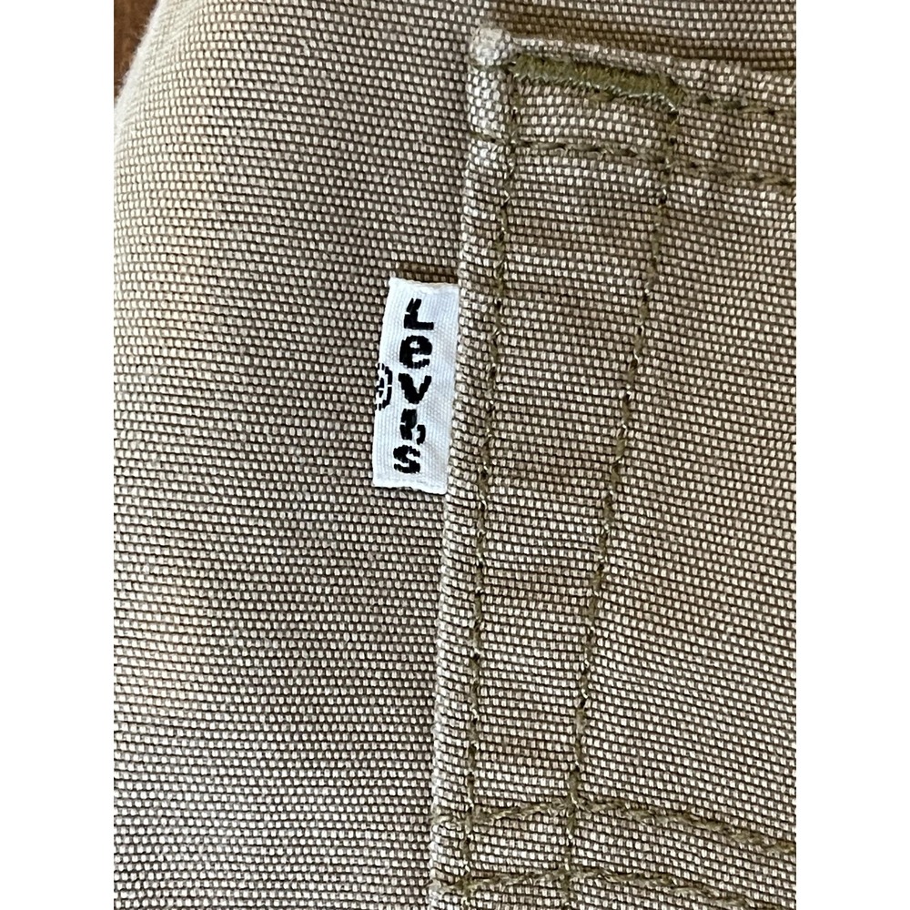 Levis 514 Jeans Mens 34x34 Khaki Tan Straight Fit Straight Leg Five Pocket Denim - Picture 3 of 9